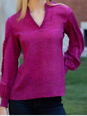 Rungolee Tuckernuck Alissa Silk blouse